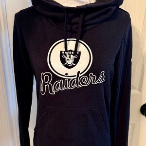 Raiders hoodie Women's Black‎ Cowl Neck Sweater